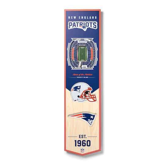 3D StadiumView 8" x 32" Banner By Youthefan in New England Patriots | Michaels®